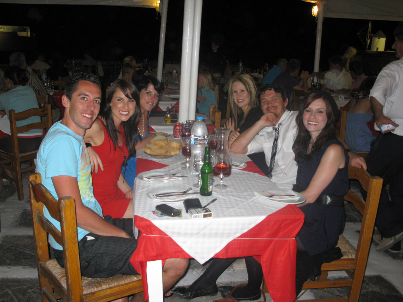 Dinner on the first night