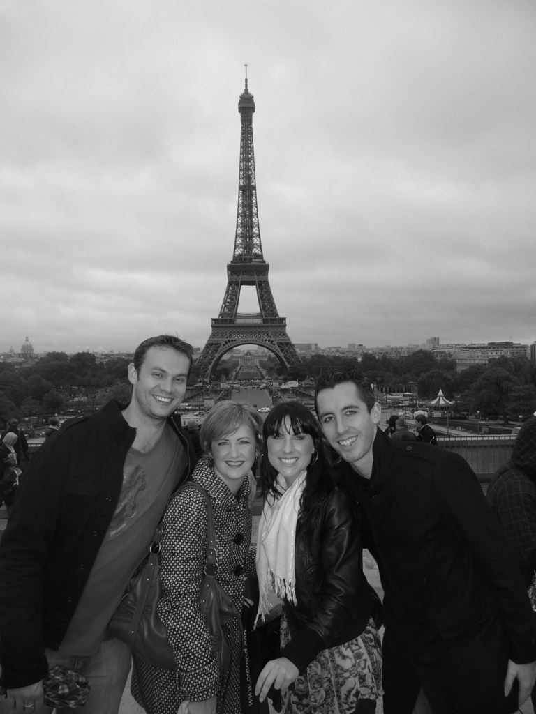 The four of us infront of the Eiffle Tower
